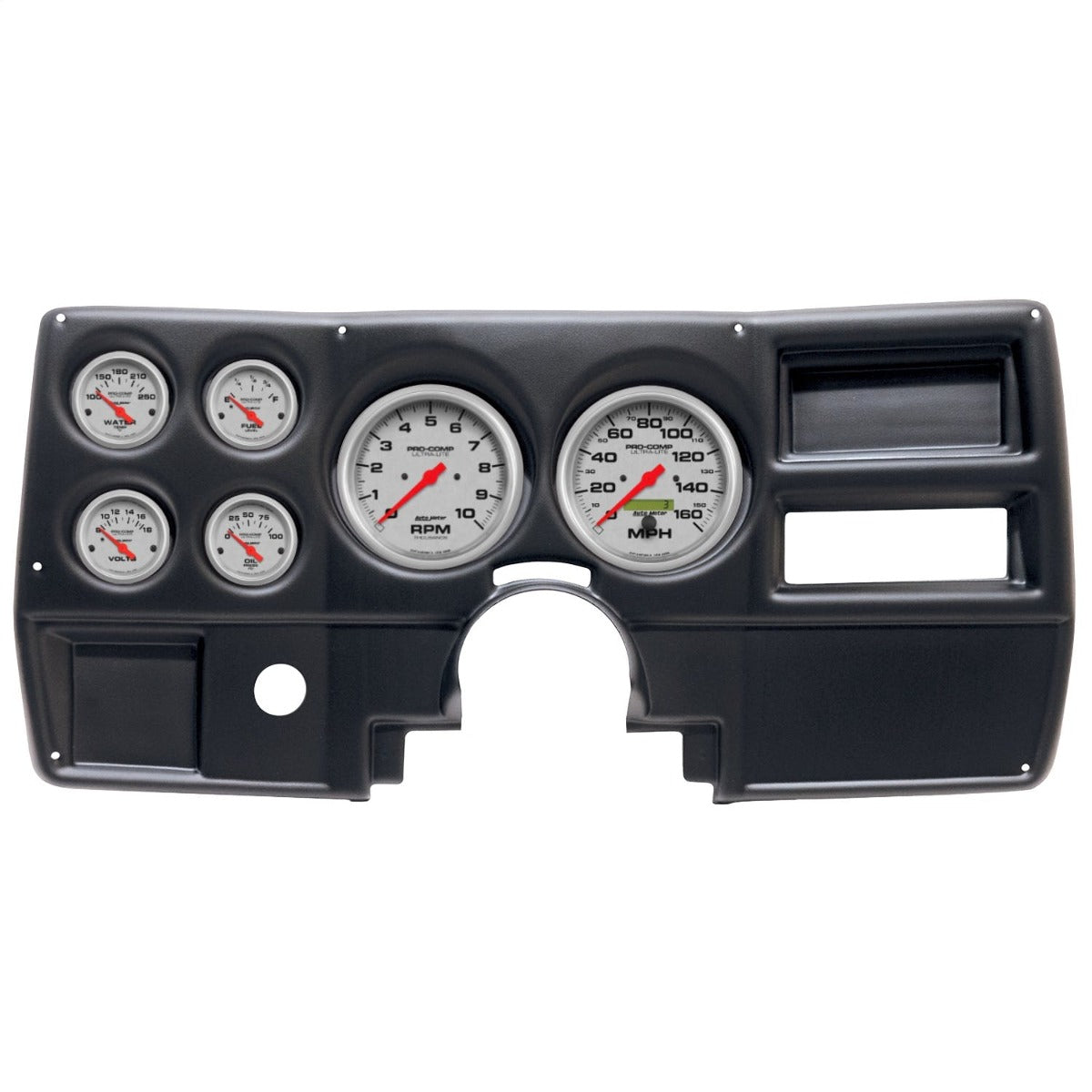 AutoMeter Products 2922-13 6 Gauge Direct-Fit Dash Kit, Chevy/GMC Truck No Vent 84-87, Ultra-Lite