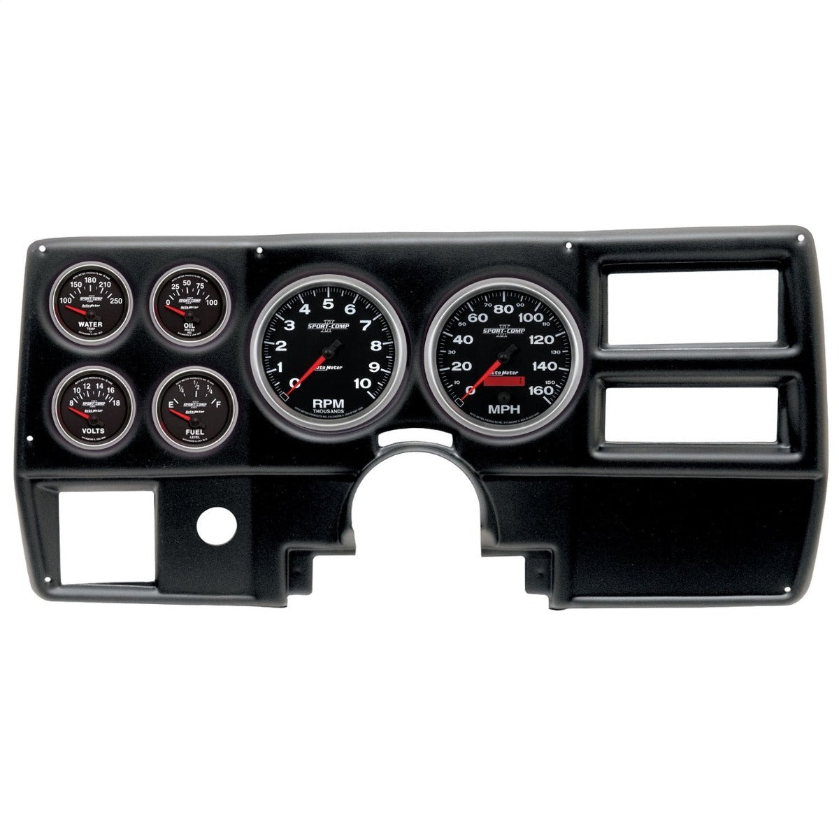 AutoMeter Products 2923-12 6 Gauge Direct-Fit Dash Kit, Chevy/GMC Truck Ac 84-87, Sport-Comp II