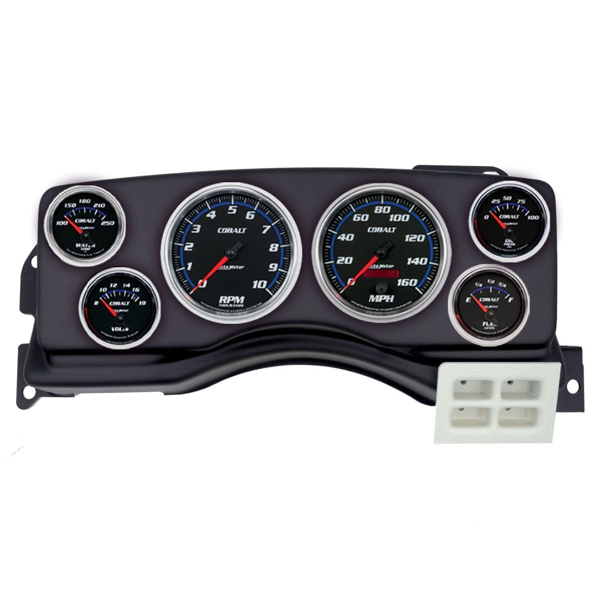 AutoMeter Products 2924-05 6 Gauge Direct-Fit Dash Kit, Ford Mustang 87-89, Cobalt