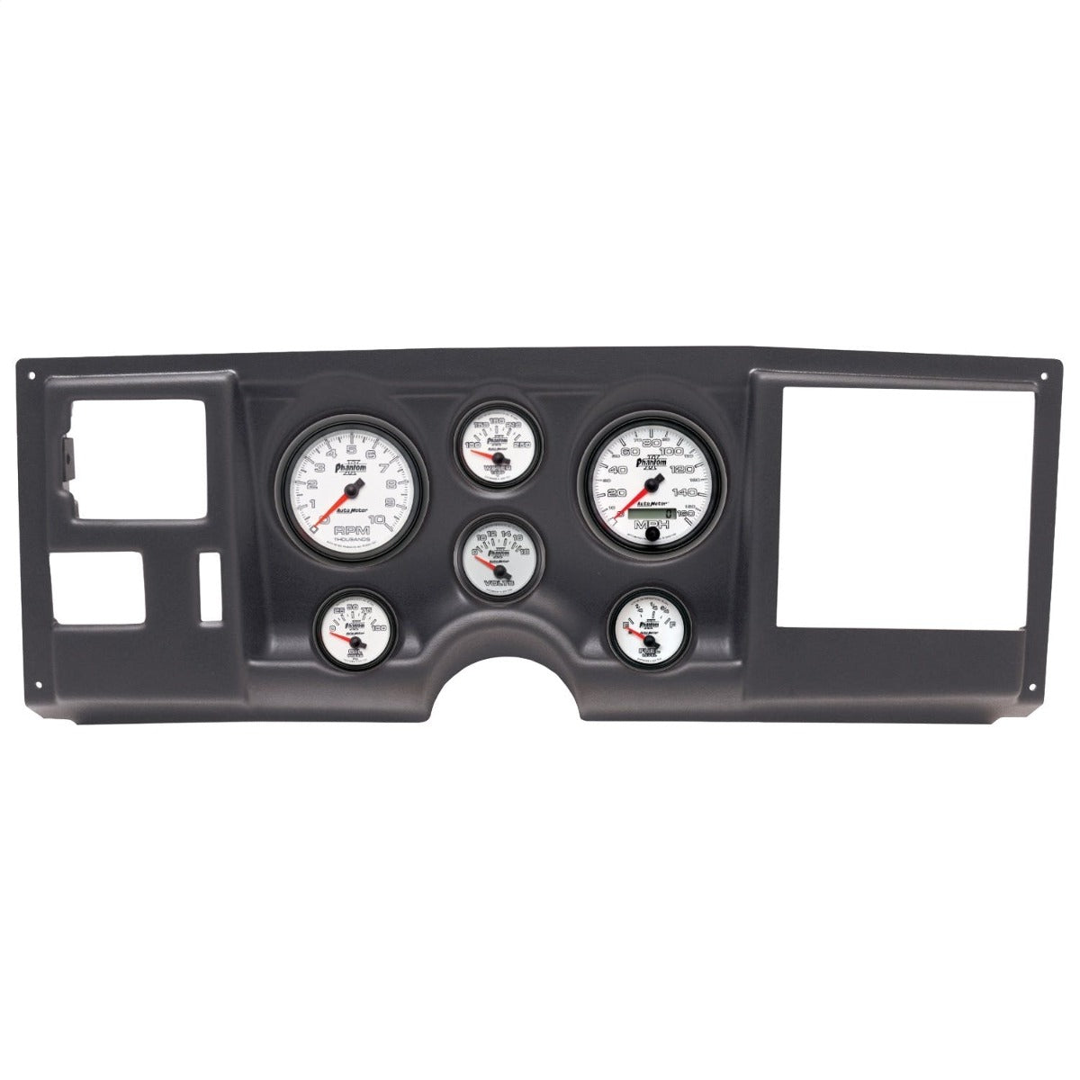AutoMeter Products 2925-10 6 Gauge Direct-Fit Dash Kit, Chevy/GMC Truck 88-94, Phantom II