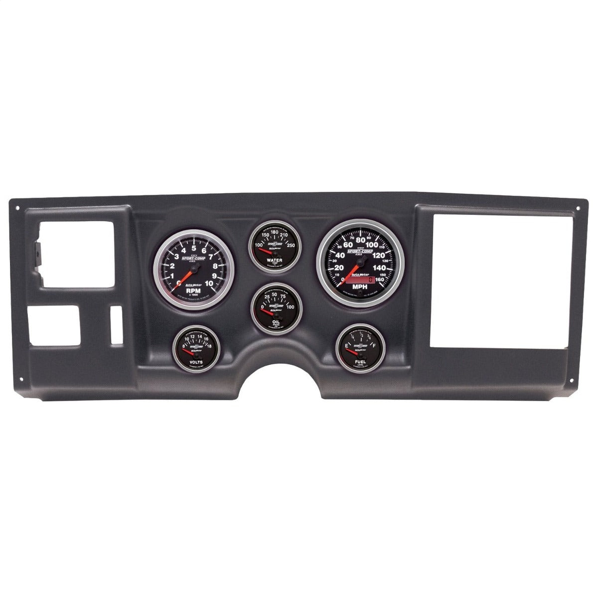 AutoMeter Products 2925-12 6 Gauge Direct-Fit Dash Kit, Chevy/GMC Truck 88-94, Sport-Comp II