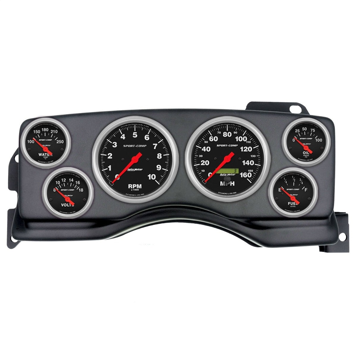 AutoMeter Products 2927-11 6 Gauge Direct-Fit Dash Kit, Ford Mustang 90-93, Sport-Comp