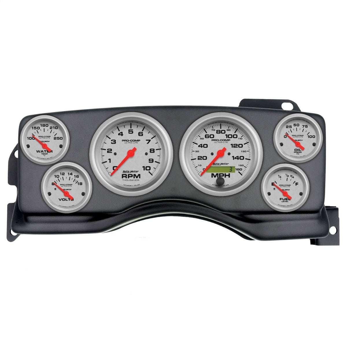 AutoMeter Products 2927-13 6 Gauge Direct-Fit Dash Kit, Ford Mustang 90-93, Ultra-Lite