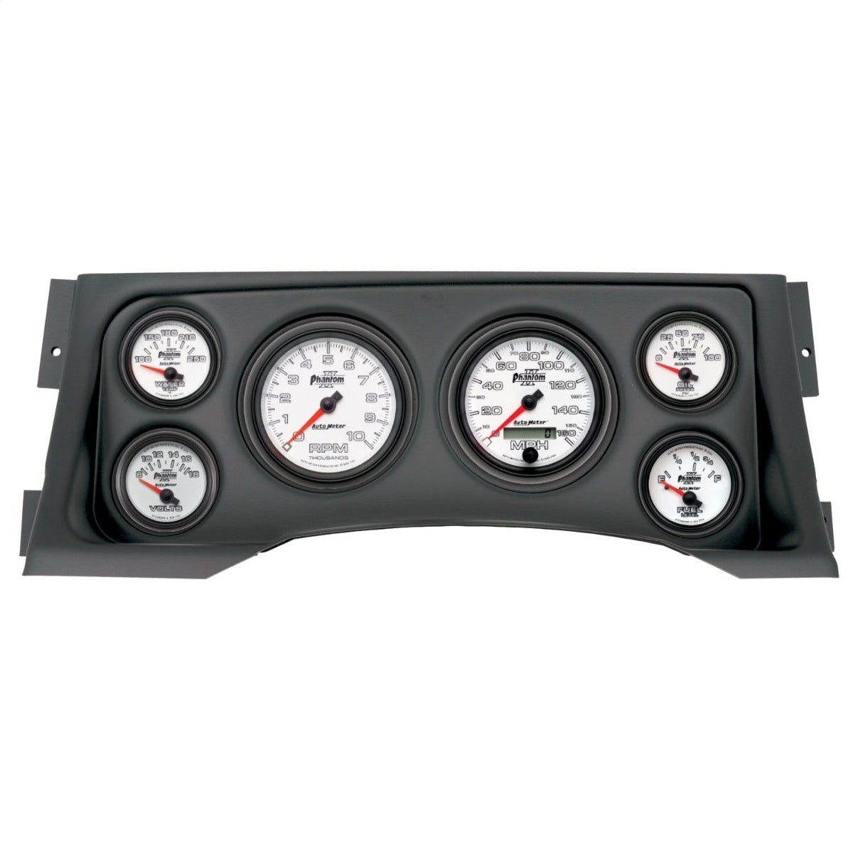AutoMeter Products 2928-10 6 Gauge Direct-Fit Dash Kit, Chevy/GMC Truck 95-98, Phantom II