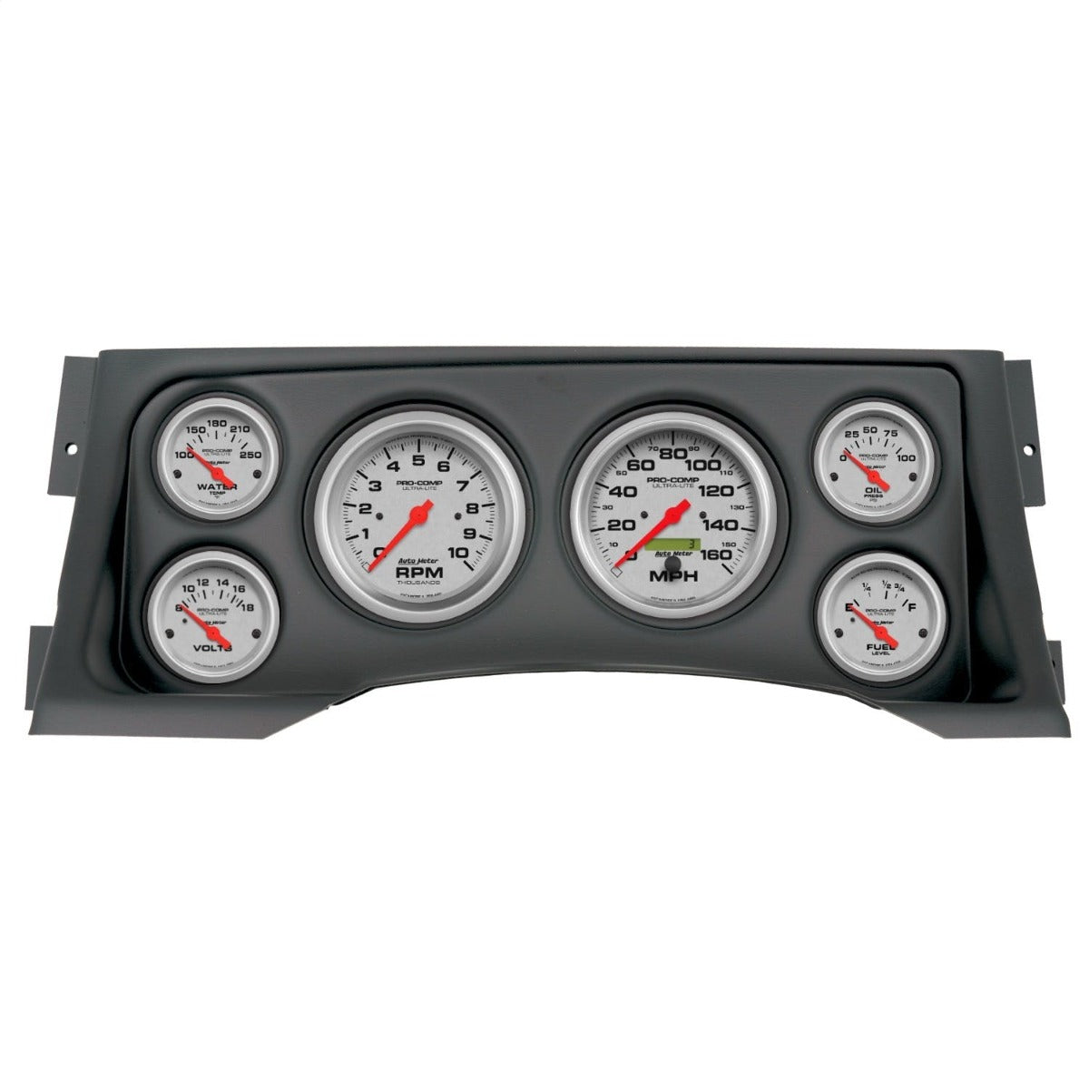 AutoMeter Products 2928-13 6 Gauge Direct-Fit Dash Kit, Chevy/GMC Truck 95-98, Ultra-Lite