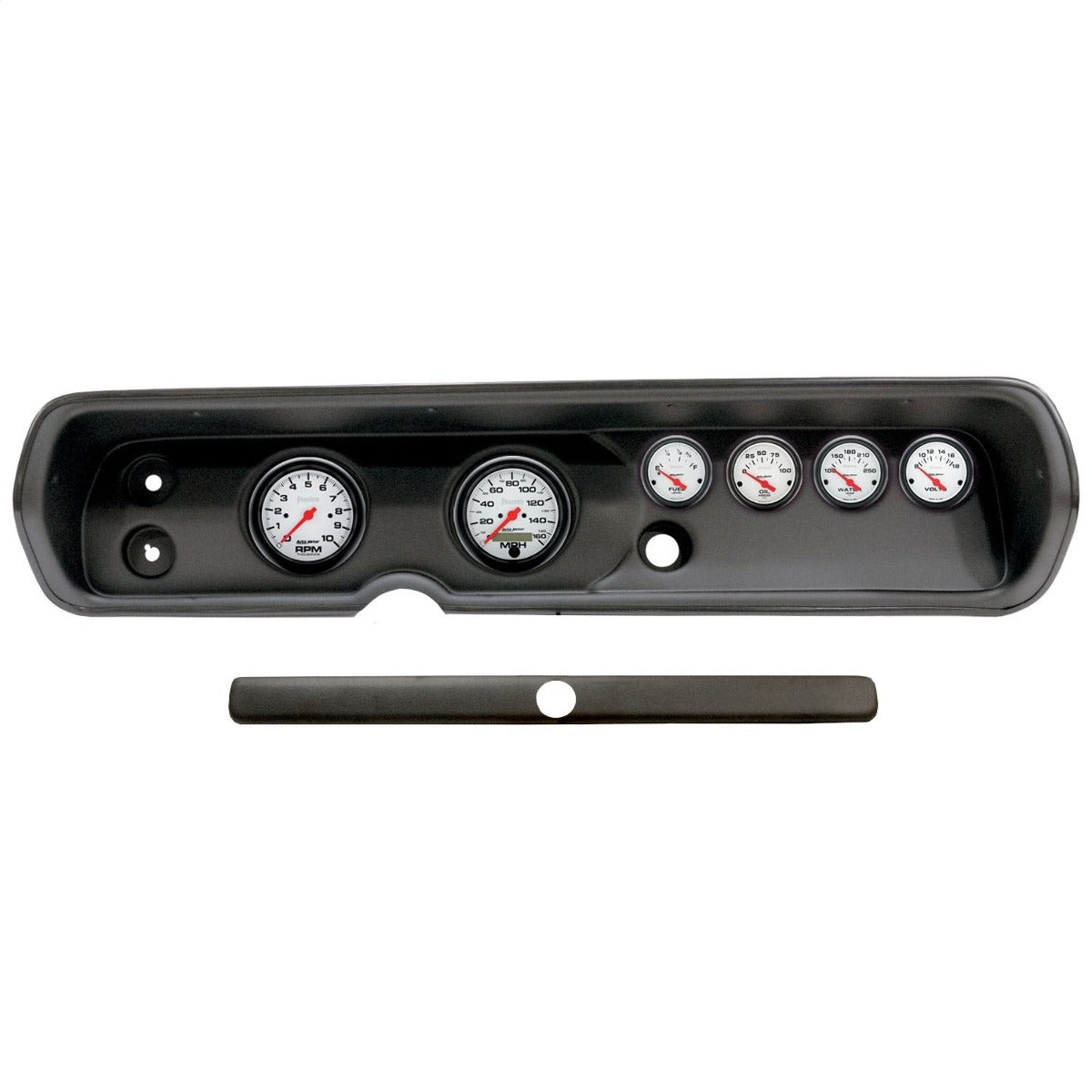 AutoMeter Products 2929-09 6 Gauge Direct-Fit Dash Kit, Chevy Chevell 64-65, Phantom