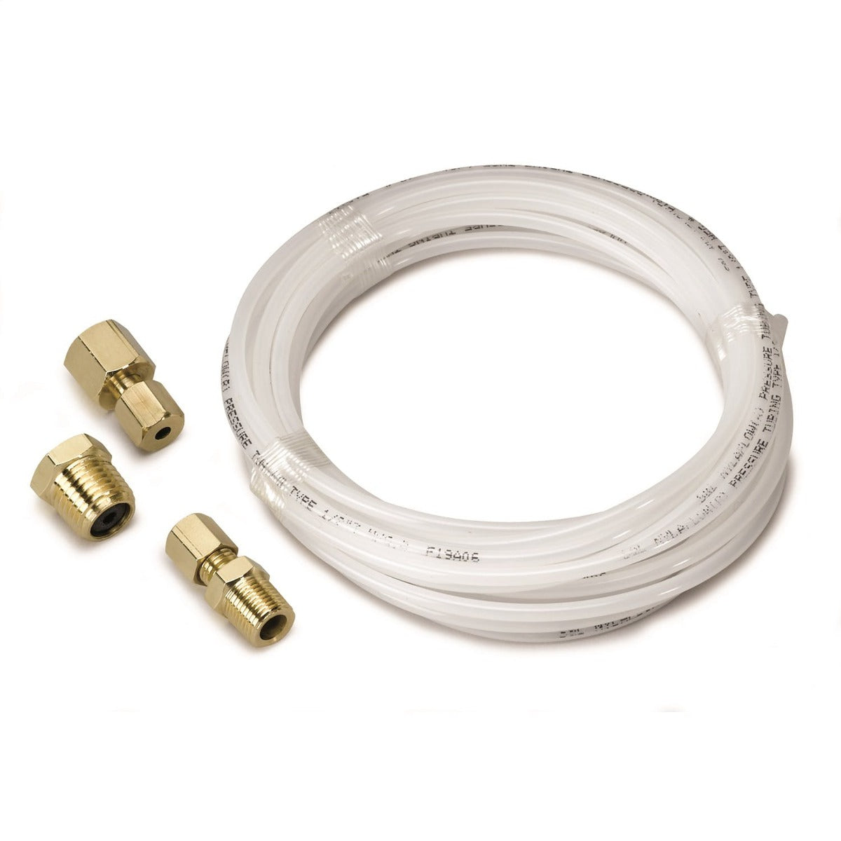 AutoMeter Products 3226 TUBING; NYLON; 1/8in.; 12FT. LENGTH; INCL. 1/8in. NPTF BRASS COMPRESSION FITTING