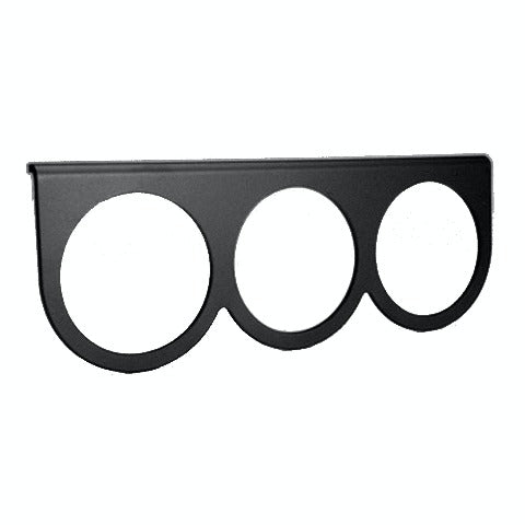 AutoMeter Products 3233 GAUGE MOUNTING PANEL; TRIPLE; 2 5/8in.; BLACK; ALUMINUM