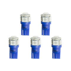 AutoMeter Products 3286-K LED Bulb, Replacement, T3 Wedge, Blue, 5 Pack