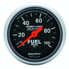 AutoMeter Products 3312 Fuel Press 0-100 PSI