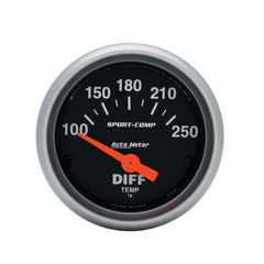 AutoMeter Products 3349 Gauge; Differential Temp; 2 1/16in.; 100-250? F; Electric; Sport-Comp