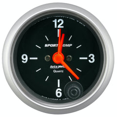 AutoMeter Products 3385 Sport-Comp Clock, 2 1/16, 12hr, Analog