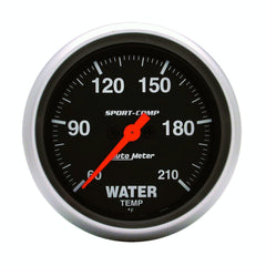 AutoMeter Products 3569 Gauge; Low Water Temp; 2 5/8in.; 60-210? F; Digital Stepper Motor; Sport-Comp