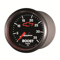 AutoMeter Products 3604-00406 2-1/16 Boost 0-35 PSI Mech, GM Red Bowtie