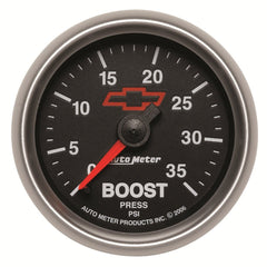 AutoMeter Products 3604-00406 2-1/16 Boost 0-35 PSI Mech, GM Red Bowtie