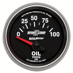 AutoMeter Products 3627 Oil Press 0-100 PSI (Ss)