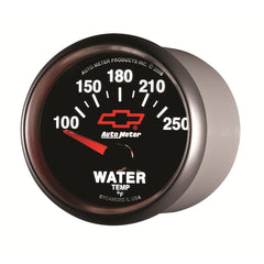 AutoMeter Products 3637-00406 2-1/16 Water Temp 100 250 F Short Sweep Elec, GM Red Bowtie