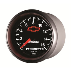 AutoMeter Products 3644-00406 2-1/16 Pyrometer Kit 0 1600 F Full Swp Elec, GM Red Bowtie
