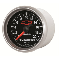 AutoMeter Products 3645-00406 2-1/16 Pyrometer Kit 0 - 2000F Full Sweep Elec, GM Red Bowtie
