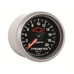AutoMeter Products 3645-00406 2-1/16 Pyrometer Kit 0 - 2000F Full Sweep Elec, GM Red Bowtie