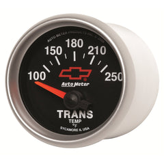 AutoMeter Products 3649-00406 2-1/16 Trans Temp 100 250 F Short Sweep Elec, GM Red Bowtie
