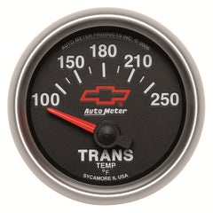 AutoMeter Products 3649-00406 2-1/16 Trans Temp 100 250 F Short Sweep Elec, GM Red Bowtie