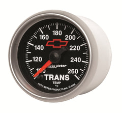AutoMeter Products 3657-00406 2-1/16 Trans Temp 100 260 F Full Sweep Elec, GM Red Bowtie