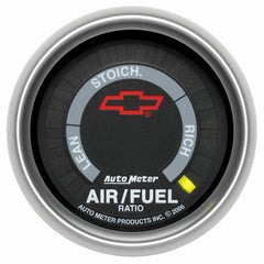 AutoMeter Products 2-1/16 in. NARROWBAND AIR/FUEL RATIO, LEAN-RICH, GM BLACK PN. 3675-00406