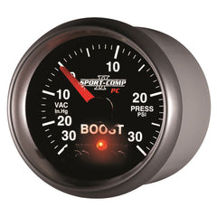 AutoMeter Products 3677 GAUGE; VAC/BOOST; 2 1/16in.; 30INHG-30PSI; STEPPER MOTOR W/PEAK/WARN; SPORT-COMP