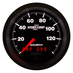 AutoMeter Products 3680 Gauge; Speedometer; 3 3/8in.; 140mph; GPS; Sport-Comp II