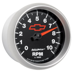 AutoMeter Products 3697-00406 GAUGE; TACHOMETER; 3 3/8in.; 10K RPM; IN-DASH; GM BOWTIE BLACK