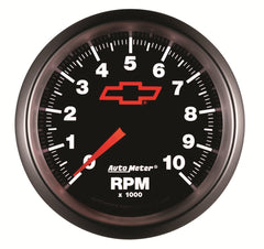 AutoMeter Products 3697-00406 GAUGE; TACHOMETER; 3 3/8in.; 10K RPM; IN-DASH; GM BOWTIE BLACK