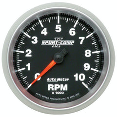 AutoMeter Products 3697 GAUGE; TACHOMETER; 3 3/8in.; 10K RPM; IN-DASH; SPORT-COMP II