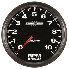 AutoMeter Products 3698 Gauge; Tachometer; 5in.; 10k RPM; In-Dash; Sport-Comp II