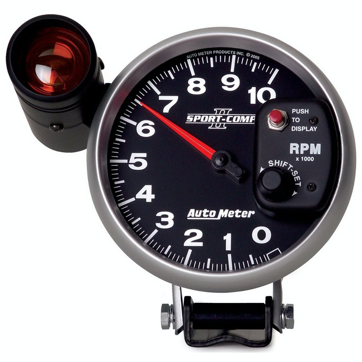 AutoMeter Products 3699 GAUGE; TACHOMETER; 5in.; 10K RPM; PEDESTAL W/EXT. SHIFT-LITE; SPORT-COMP II