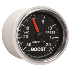 AutoMeter Products 3807 2-1/16in Boost-VAC 30 IN HG/20 PSI Mechanical GS