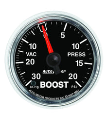 AutoMeter Products 3807 2-1/16in Boost-VAC 30 IN HG/20 PSI Mechanical GS