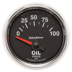 AutoMeter Products 3827 2-1/16in Oil Pressure 0-100 PSI SSE GS