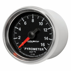 AutoMeter Products 3844 Gauge; Pyrometer (EGT); 2 1/16in.; 1600? F; Digital Stepper Motor; GS