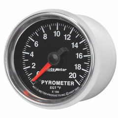 AutoMeter Products 3845 Gauge; Pyrometer (EGT); 2 1/16in.; 2000? F; Digital Stepper Motor; GS