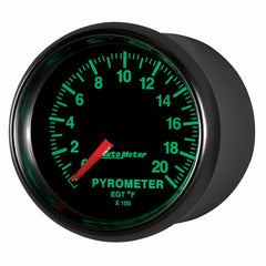 AutoMeter Products 3845 Gauge; Pyrometer (EGT); 2 1/16in.; 2000? F; Digital Stepper Motor; GS