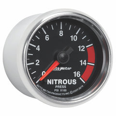 AutoMeter Products 3874 Gauge; Nitrous Pressure; 2 1/16in.; 1600psi; Digital Stepper Motor; GS