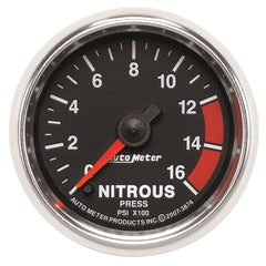 AutoMeter Products 3874 Gauge; Nitrous Pressure; 2 1/16in.; 1600psi; Digital Stepper Motor; GS