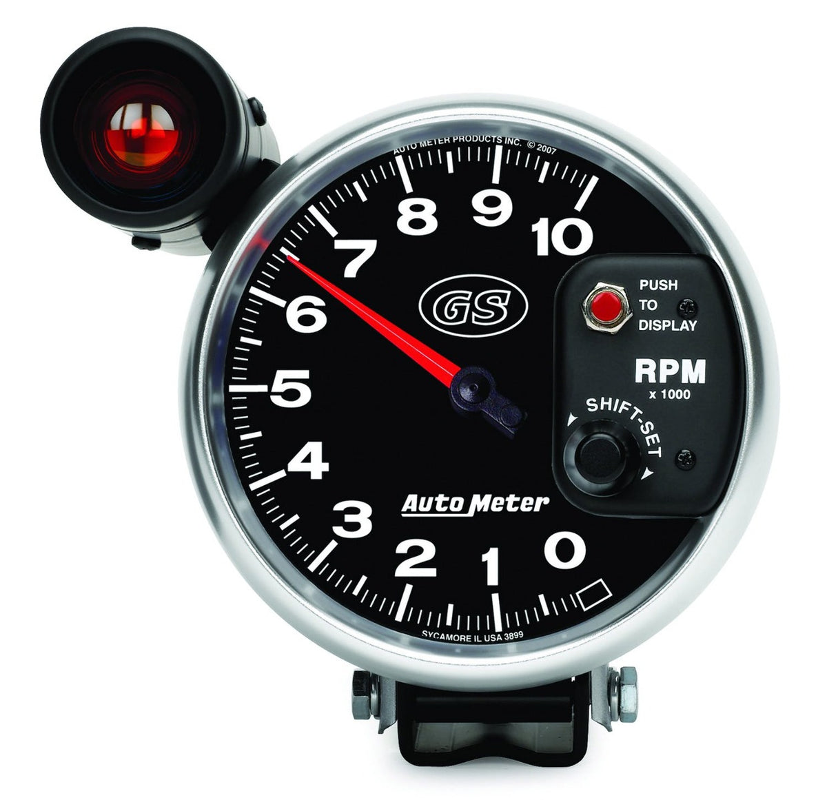 AutoMeter Products 3899 Gauge; Tachometer; 5in.; 10k RPM; Pedestal w/ext. Shift-Lite; GS