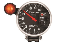 AutoMeter Products 3904 Gauge; Tachometer; 5in.; 10k RPM; Pedestal w/ext. Shift-Lite; Sport-Comp