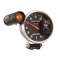 AutoMeter Products 3905 Gauge; Tachometer; 5in.; 8k RPM; Pedestal w/ext. Shift-Lite; Sport-Comp