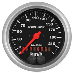 AutoMeter Products 3982-M Speedometer Gauge, 3 3/8, 225KM/H, GPS Sport Comp