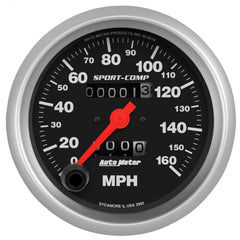 AutoMeter Products 3993 Speedometer Gauge, 3 3/8, 160mph, Mechanical, Sport Comp
