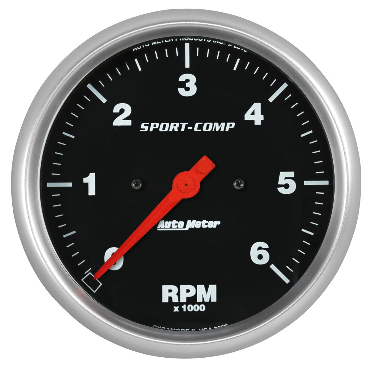 AutoMeter Products 3997 Sport-Comp Gauge, Tachometer, 5, 6k Rpm, In-Dash