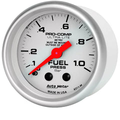 AutoMeter Products 4311-M Fuel Press 0-1.0 Bar (2-1/16in)